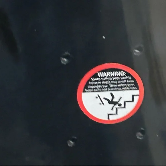 Vintage 2000s Bam Margera Maple Wood Black Heartagram Skateboard Skate Deck 7.5” - Picture 6 of 6